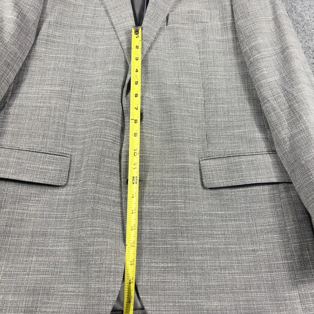 Lauren Ralph Lauren Mens Gray Textured Sport Coat Blazer 2 Button Classic